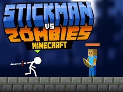 Jwèt Stickman kont Zombi Minecraft sou entènèt