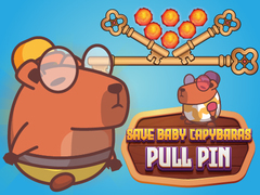 Jwèt Sove ti bebe capybara yo Pull Pin sou entènèt