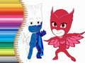 Jwèt Liv pou kolore PJ Masks sou entènèt