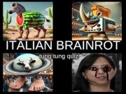 Jwèt Italyen Brainrot Tung Tung egzamen sou entènèt
