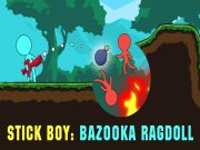 Jwèt Baton ti gason: bazouka ragdoll sou entènèt