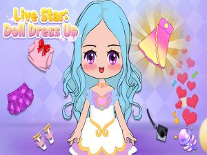 Jwèt Live Star poupe abiye sou entènèt