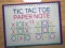 Jwèt Tic Tac Toe Papye Nòt 2 sou entènèt