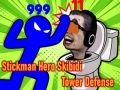 Jwèt Stickman ewo Skibidi Tower defans sou entènèt