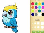 Jwèt Kawaii bèt koloran liv sou entènèt