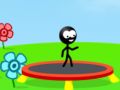 Jwèt Stickman trampolin sou entènèt