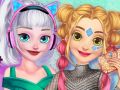 Jwèt Moda Fiti Elsa ak Rapunzel sou entènèt