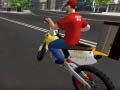 Jwèt Livrezon Pizza ak Motosikl sou entènèt