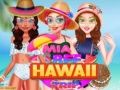Jwèt Vwayaj Mia ak pi bon zanmi li nan Hawaii sou entènèt