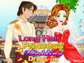 Jwèt Robe maryaj Princess ak Cheve Long sou entènèt