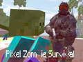 Jwèt Siviv piksèl zombie sou entènèt