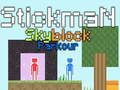 Jwèt Parkour Stickman Skyblock sou entènèt