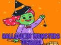 Jwèt Puzzel Monstr Halloween sou entènèt