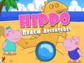 Jwèt Avantur Plaj ak Hippopotam sou entènèt