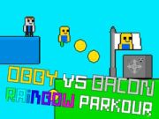 Jwèt Obby kont Bacon Parkour Lakans sou entènèt