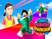 Jwèt Obby siviv parkour sou entènèt
