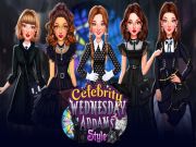 Jwèt Selebrite mèkredi addams style sou entènèt