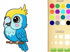 Jwèt Kawaii bèt koloran liv sou entènèt