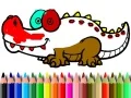 Jwèt Retounen lekòl: Koulè Alligator sou entènèt