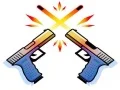 Jwèt Double Gun Frape sou entènèt