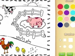Jwèt Agrikilti liv koloran pou timoun yo sou entènèt