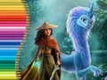 Jwèt Liv koloran pou Raya ak Dènye Dragon an sou entènèt