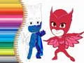 Jwèt Liv pou kolore PJ Masks sou entènèt