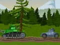 Jwèt Tank 2D: Lagè Tank sou entènèt