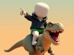 Jwèt Stickman. Aren Dinosaurs sou entènèt