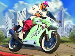 Jwèt Motosiklèt racer: wout destriksyon sou entènèt