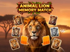Jwèt Sou entènèt jwèt Animal Lion memwa Koresponn ak sou entènèt