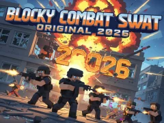 Jwèt Blocky Combat Swat Original 2026 sou entènèt