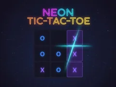 Jwèt Nèon Tic-Tac-Toe sou entènèt