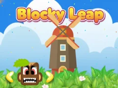 Jwèt Blocky Leap sou entènèt