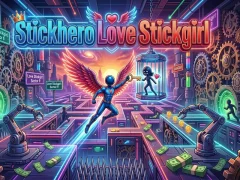 Jwèt Sou entènèt jwèt Stickhero renmen Stickgirl sou entènèt