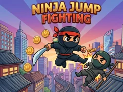 Jwèt Ninja Jump fighting sou entènèt