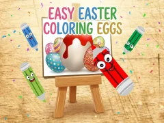 Jwèt Easy Easter Coloring Eggs sou entènèt