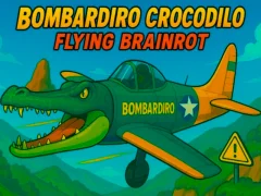 Jwèt Bombardiro Crocodilo vole Brainrot sou entènèt