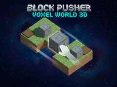 Jwèt Block Pusher Voxel Mondyal 3D sou entènèt