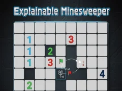 Jwèt Eksplikabl Minesweeper sou entènèt