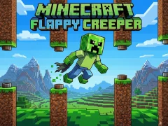 Jwèt Minecraft Flappy Creeper sou entènèt