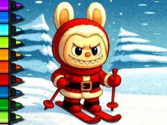 Jwèt Fasil koloran Labubu Tan sou entènèt