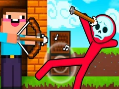 Jwèt Download jwèt la Noob Archer vs Stickman zonbi sou entènèt