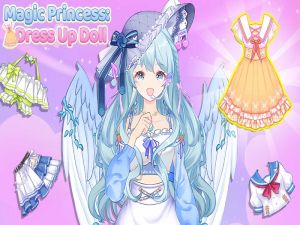 Jwèt Princess majik abiye poupe sou entènèt