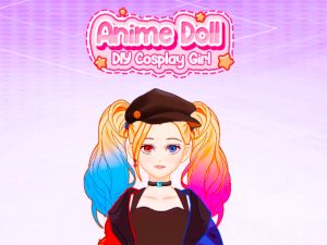 Jwèt Anime poupe brikoleur ti fi kosple sou entènèt