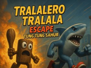 Jwèt Tralalero tralala chape tung tung sahur sou entènèt