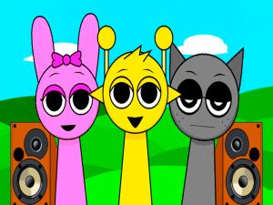 Jwèt Sprunki mons mizik bat sou entènèt
