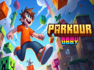 Jwèt Parkour obby sou entènèt