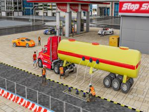 Jwèt Kamyon transpò lwil oliv tanker sou entènèt