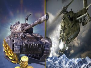 Jwèt Estrateji nan lagè. Tank ak elikoptè sou entènèt